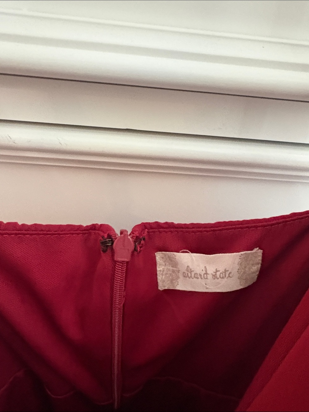 Altar'd State Raspberry Red Mini Wrap Dress - Picture 4 of 4